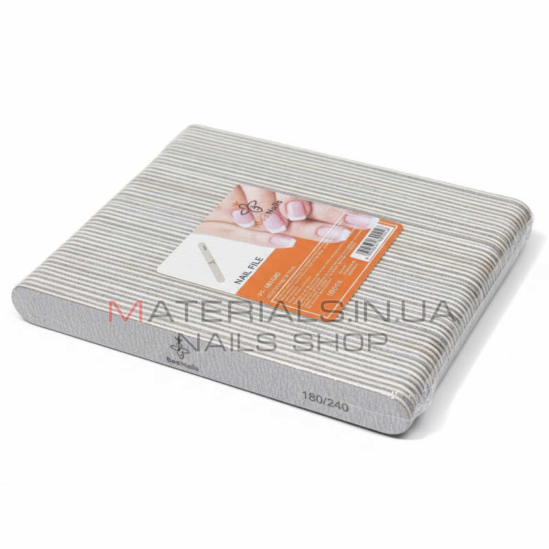 Упаковка пилок Bee Nails, короткі 180/240 (50шт)