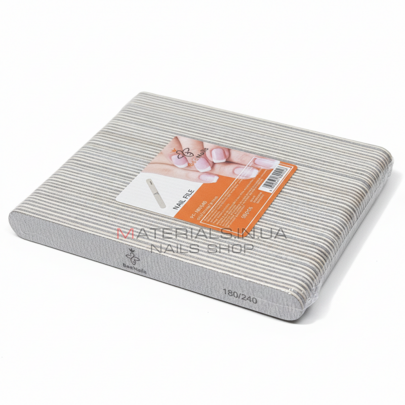 Упаковка пилок Bee Nails, короткие 180/240 (50шт) Упаковка пилок Bee Nails, короткие 180/240 (50шт)