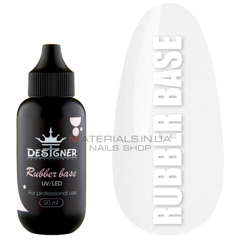 Базове каучукове покриття Rubber Base Designer Professional, 50 мл Базове каучукове покриття Rubber Base Designer Professional, 50 мл
