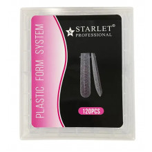 Верхние формы для наращивания ногтей Starlet Professional,120 шт(квадрат, экстра длинные) с змеинным