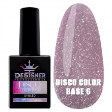 Светоотражающее базовое покрытие №6 (Гвоздика), 9 мл. - Disco Color Base Дизайнер