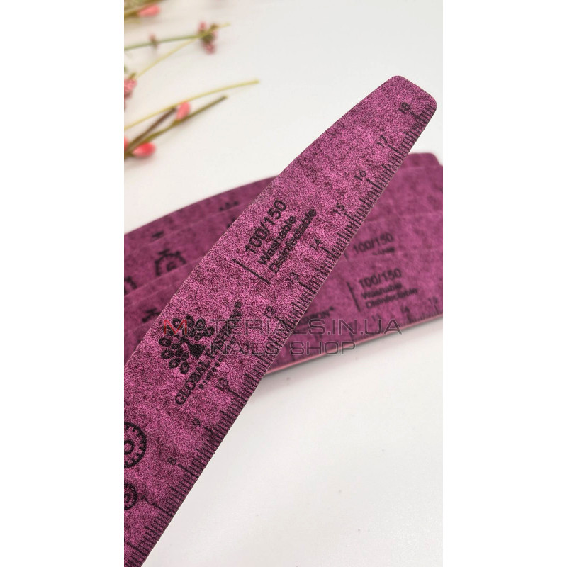 Упаковка пилок Global Fashion (color series) - лодочка 100/150 грит (25шт)
