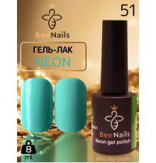 Гель-лак неоновий для нігтів Bee Nails neon gel polish, №51