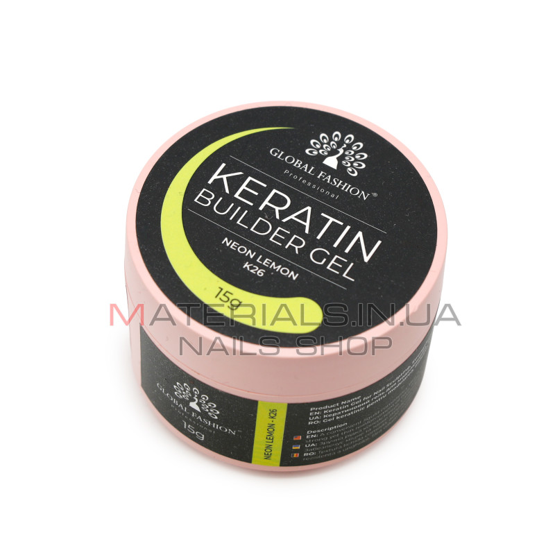 KERATIN BUILDER GEL, Global Fashion, 15 g, K26