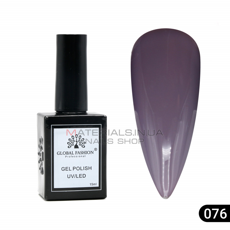 Гель лак Global Fashion, Gel polish 15 ml, 76