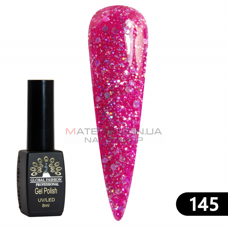 Гель лак BLACK ELITE 145, Global Fashion 8 мл