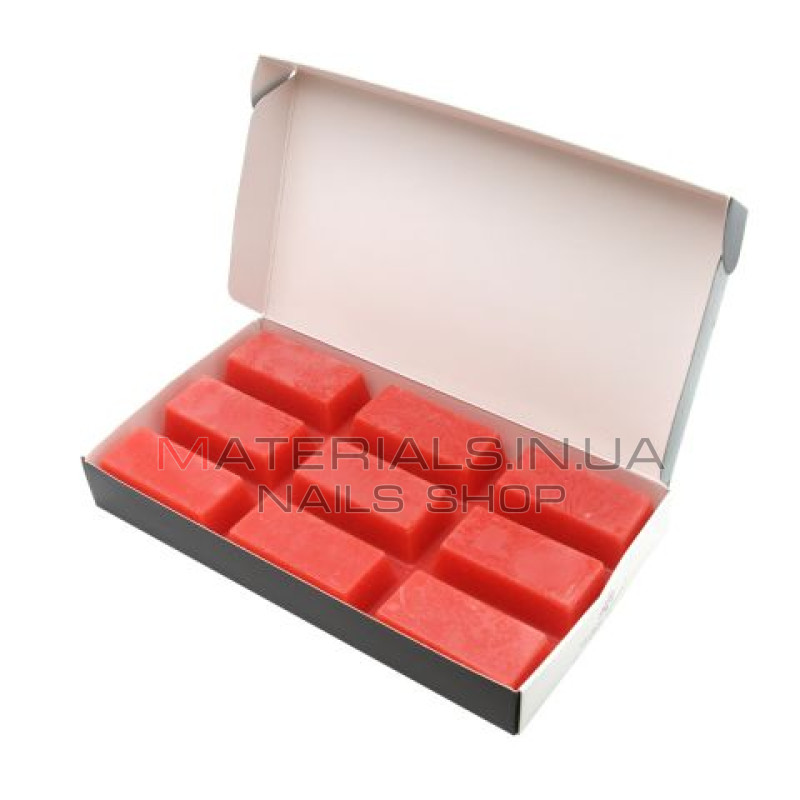Плівковий віск для депіляції 500 г, червоний, Global Fashion, Film Wax Block