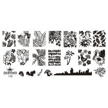 Диск для стемпінгу Designer металевий (12x6 см) №138
