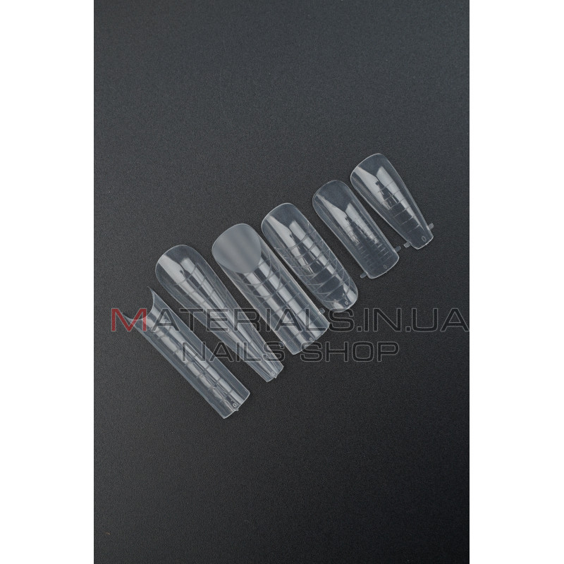 Polygel Nail Forms SET-B, 144 шт. (6 форм) - Верхні форми Дизайнер
