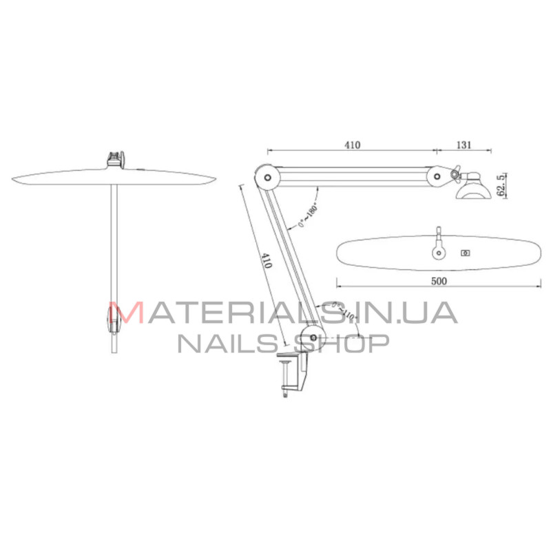 Лампа безтіньова Led Power Working Lamp 9501