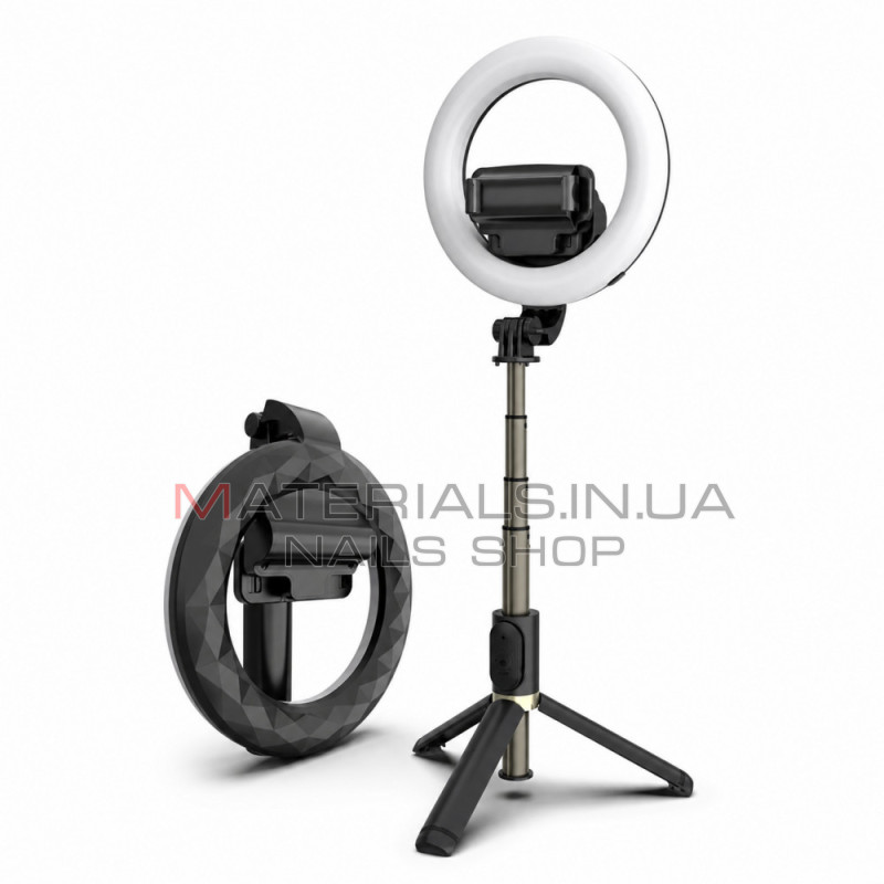 Монопод Tripod Q07, Bluetooth-кнопка, LED Lamp, 0,19 м