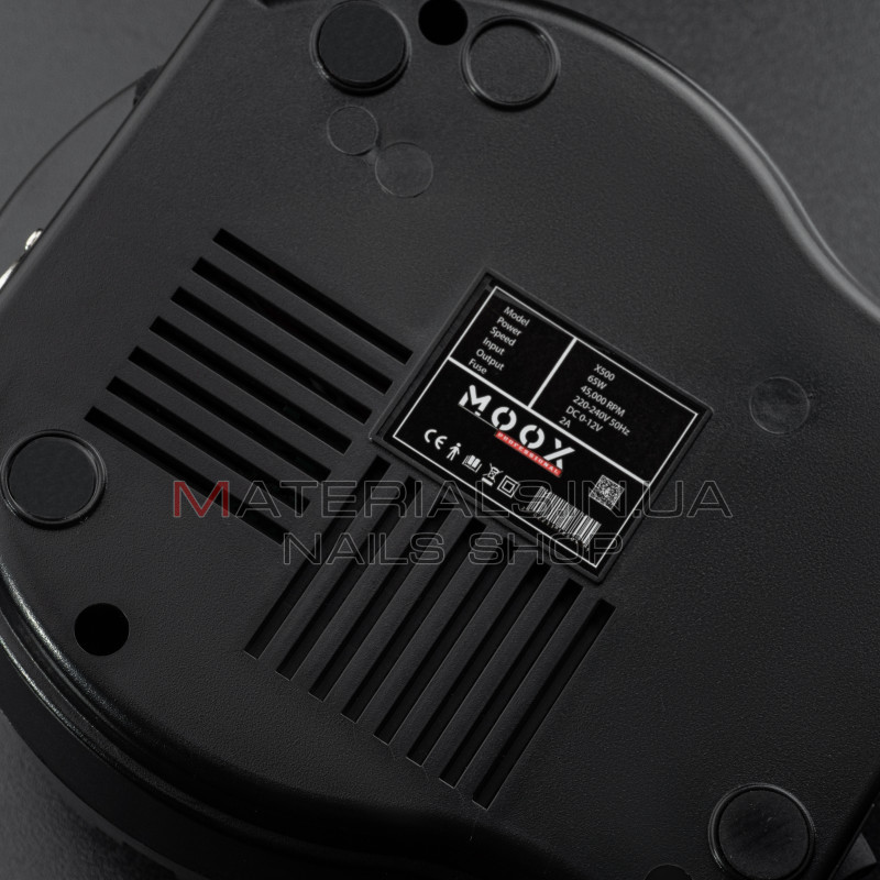 Фрезер Мокс X500 (Чорний) на 45 000 об/хв. та 65W. для манікюру та педикюру