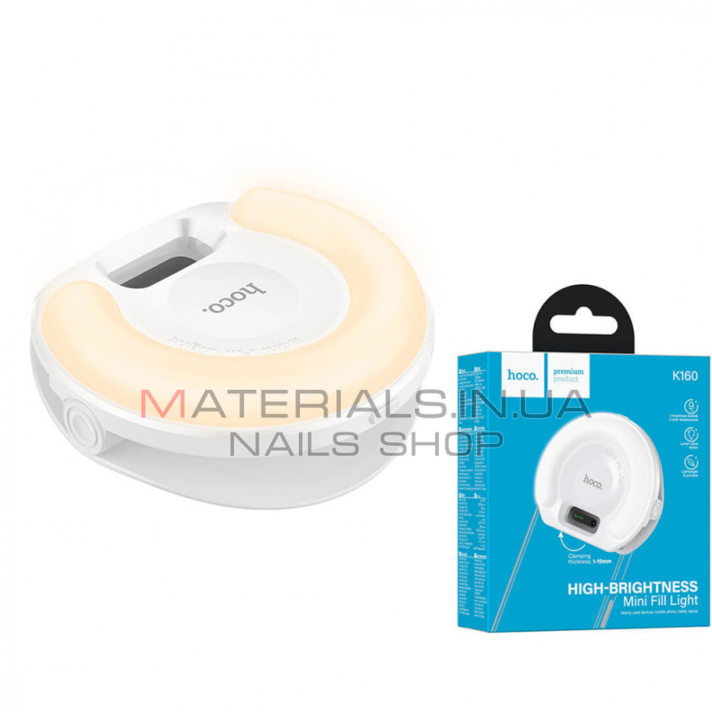 Накамерне LED-світло Hoco K160 Olas, затискач, 2700–6500 К