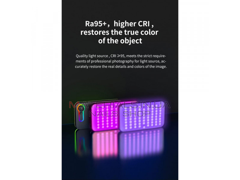 Накамерный видеосвет LED RGB — Ordro SL-120  2500-10000k 95+