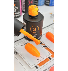 Гель-лак неоновый для ногтей Bee Nails neon gel polish, №03