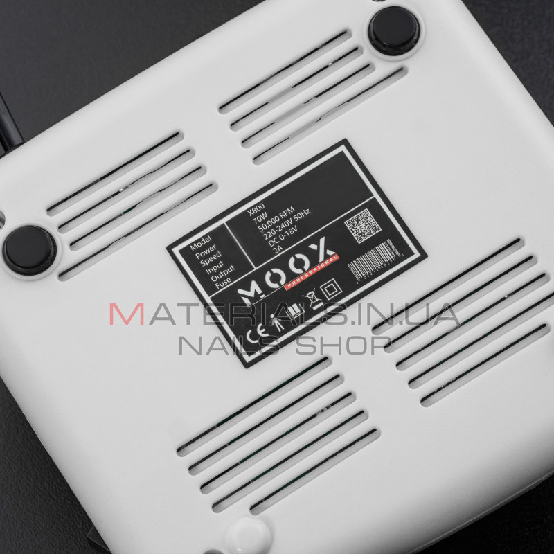 Фрезер Мокс X800 (Білий) на 50 000 об/хв. та 70W. для манікюру та педикюру