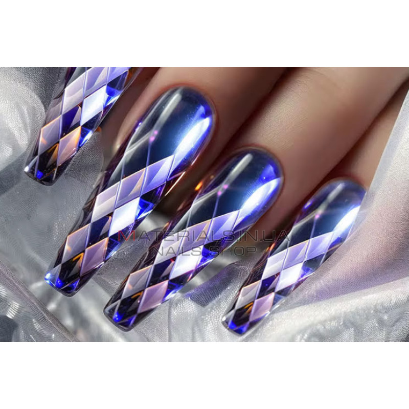 Diamond Fast Gel Tips (DF8 Ballerina large) - гелеві типси Дизайнер 120 шт/уп