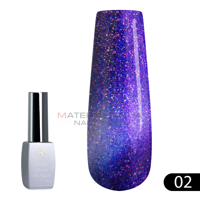 Гель лак котяче око Fairy 8 мл, 02 Гель лак котяче око Fairy 8 мл, 02