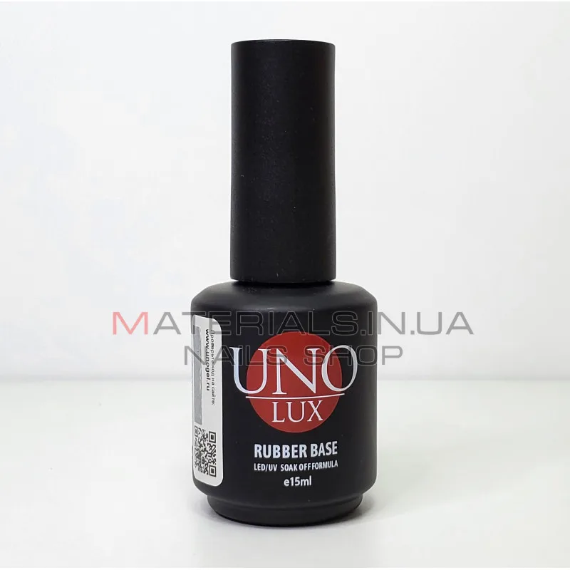 Uno Lux Rubber Base - базовое каучуковое покрытие, 15мл