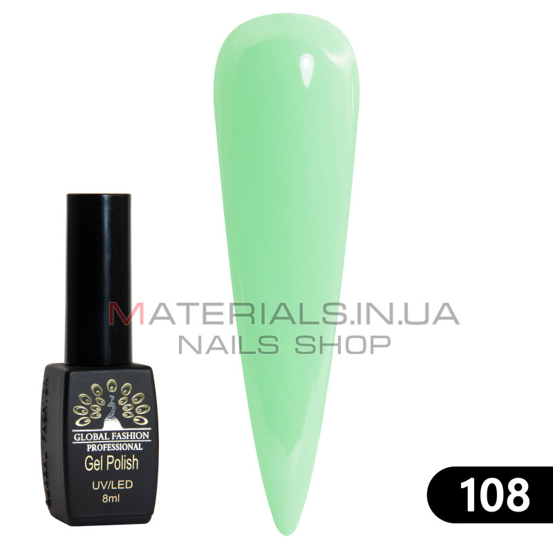 Гель-лак BLACK ELITE 108, Global Fashion, 8 мл