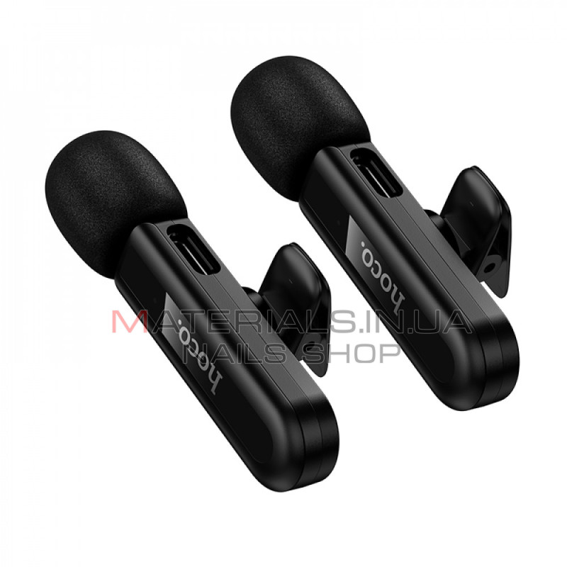 Бездротовий цифровий мікрофон Hoco L20C Fair, Lightning + USB-C + 3,5 мм
