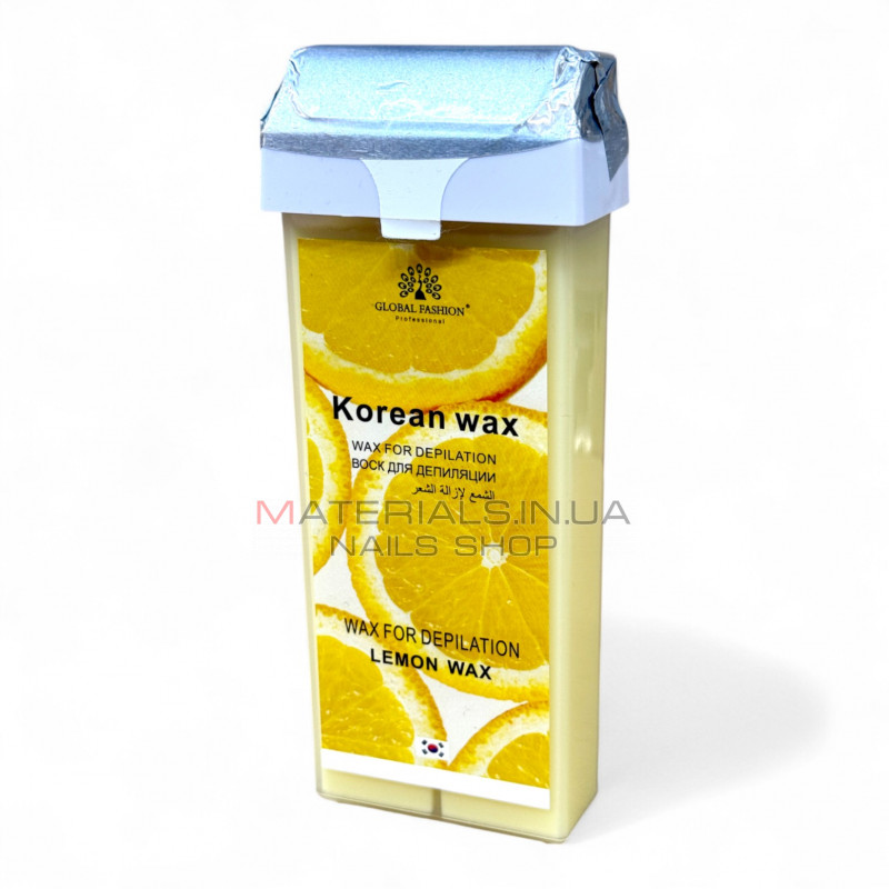 Воск в кассете для депиляции Korean Wax Global Fashion, низкотемпературный, Лимон Воск в кассете для депиляции Korean Wax Global Fashion, низкотемпературный, Лимон
