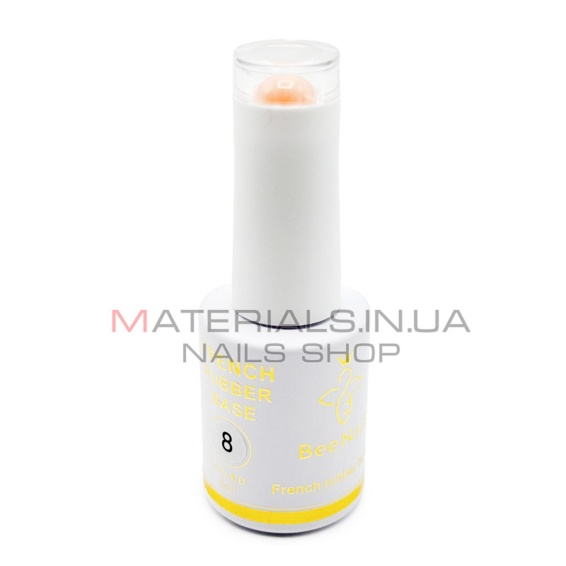 French Rubber base Hema free 08 Bee Nails, 8 ml