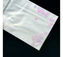 Фигурки Зимние № 38 (снежинки розовые голографические)