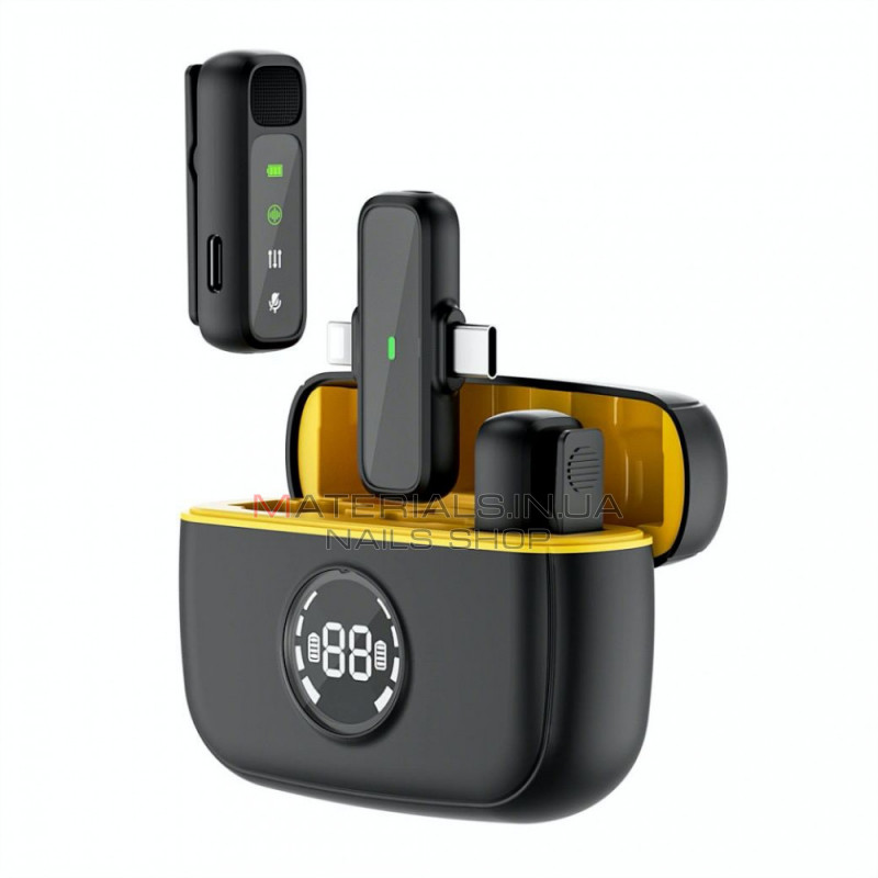 Беспроводной микрофон для телефона USB C+Lightning — Wiwu Wi-WM003 Беспроводной микрофон для телефона USB C+Lightning — Wiwu Wi-WM003