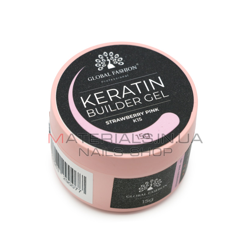 KERATIN BUILDER GEL, Global Fashion, 15 g, K15
