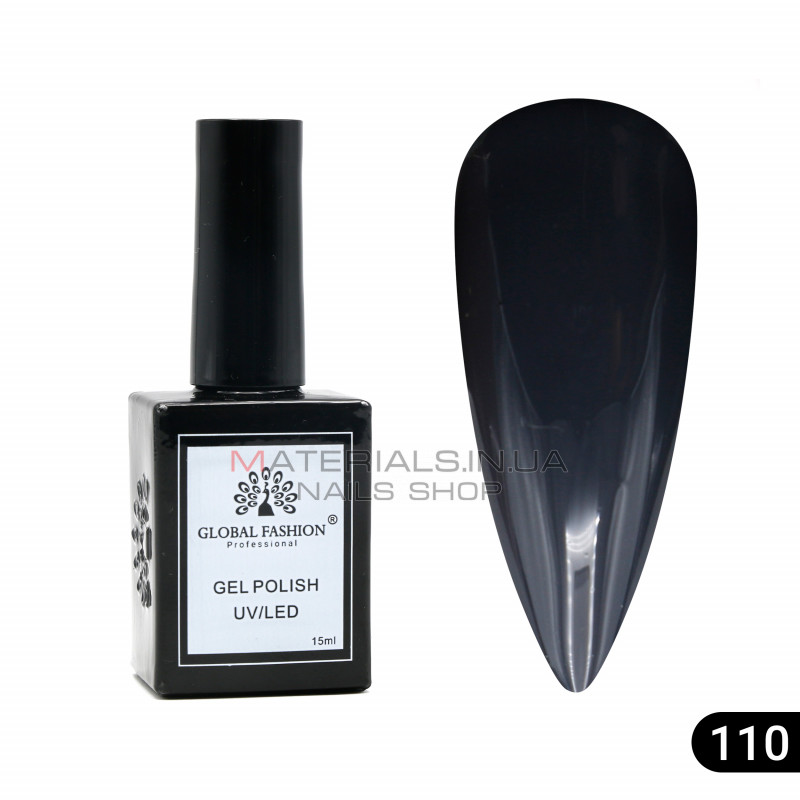 Гель лак Global Fashion, Gel polish 15 ml, 110