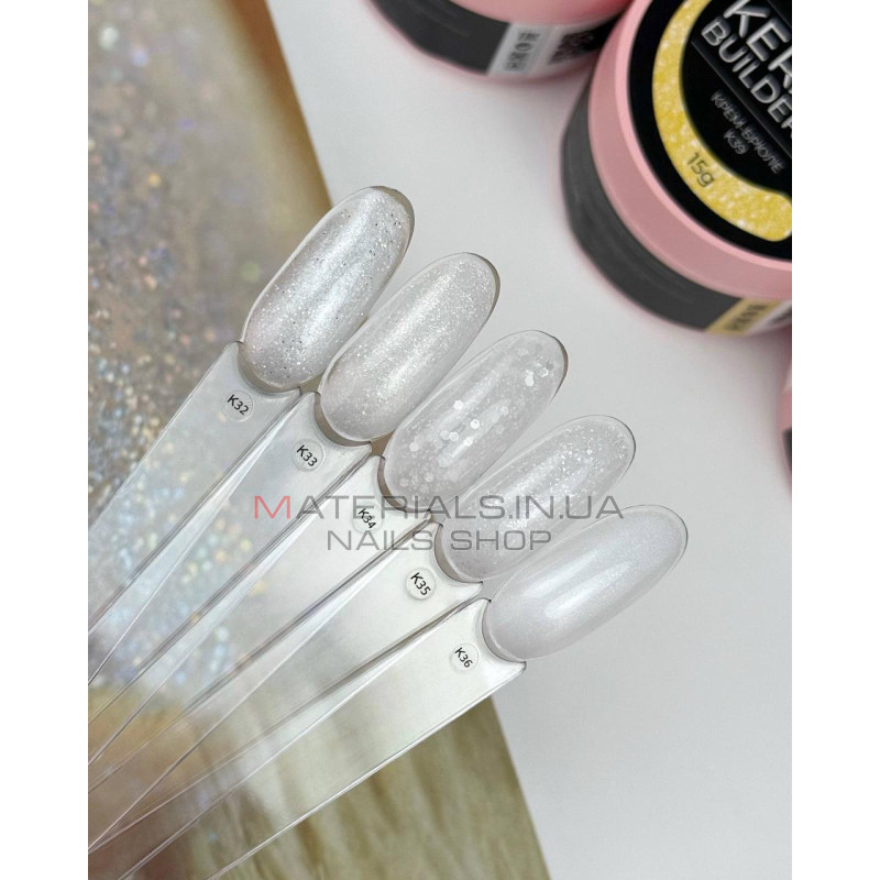 Keratin builder gel, K34, Global Fashion, 15 г