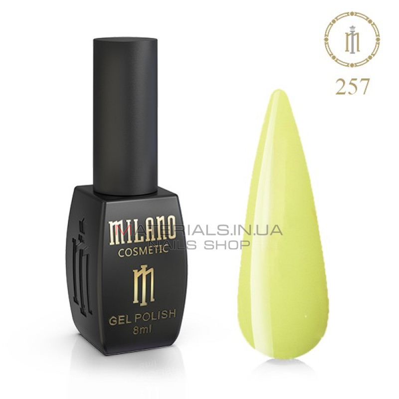 Гель лак MILANO 8 МЛ № 257