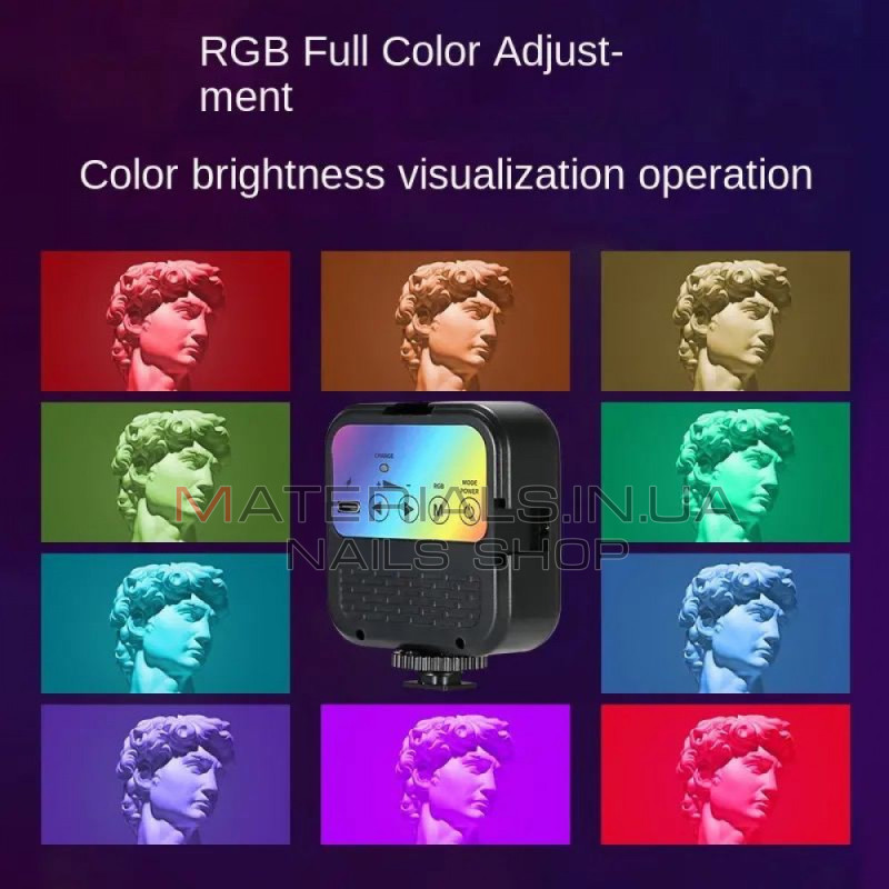 LED-відеосвітло AY-72, RGB