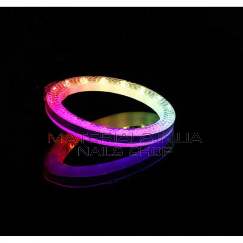 Кільцева LED-лампа 3D-33, RGB, 33 см, 13″, 120 світлодіодів, 24 RGB