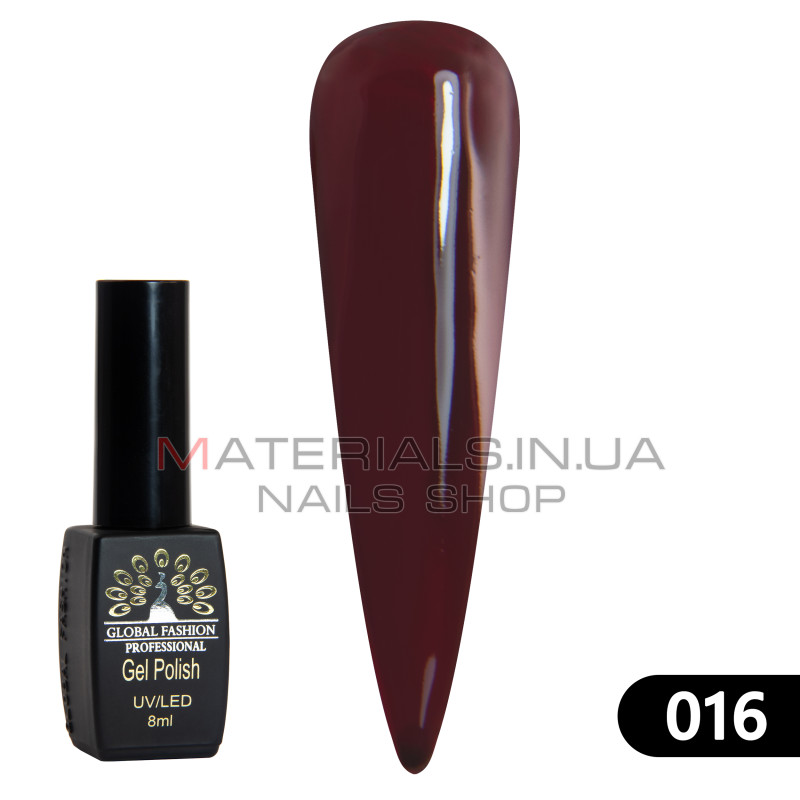 Гель лак BLACK ELITE 016, Global Fashion 8 мл