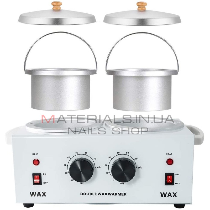 Баночный воскоплав двойной Double Wax Warmer, для разогрева воска