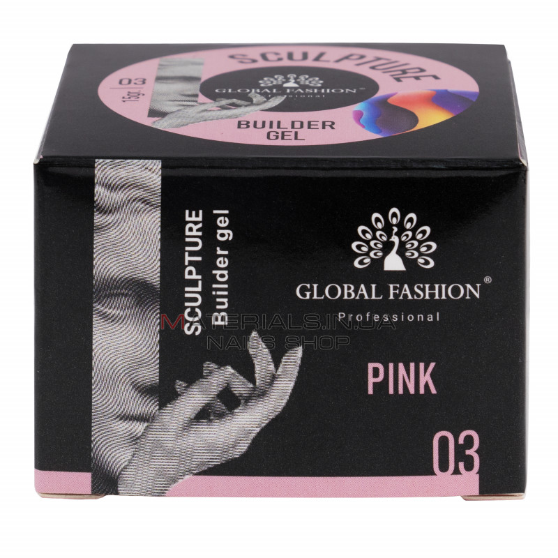 Скульптурний гель SCULPTURE BUILDER GEL 15 гр, PINK №03 Скульптурний гель SCULPTURE BUILDER GEL 15 гр, PINK №03