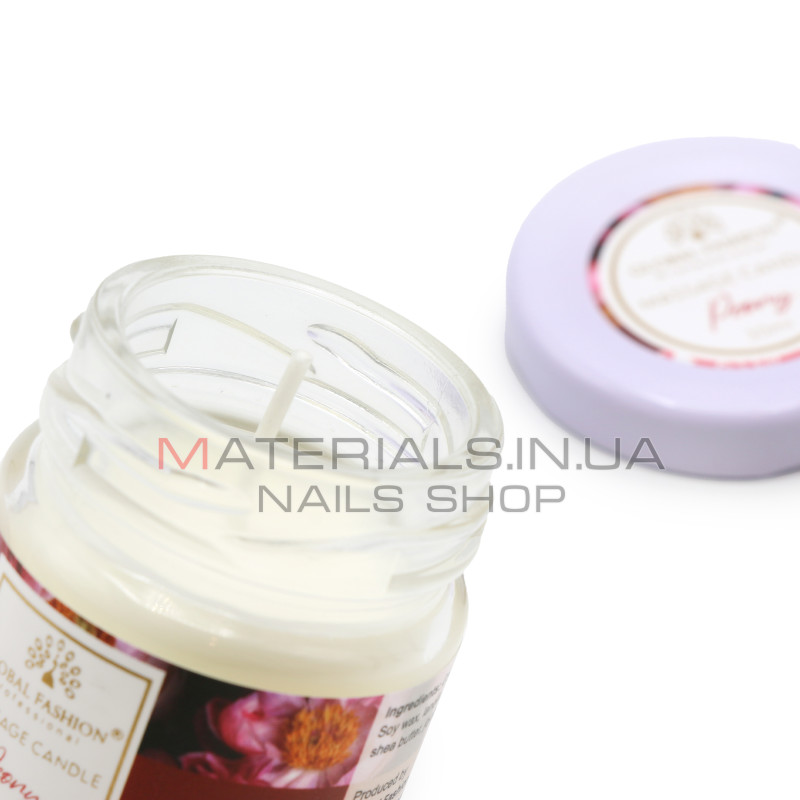 Масажна свічка Global Fashion, G30 ml, Peony