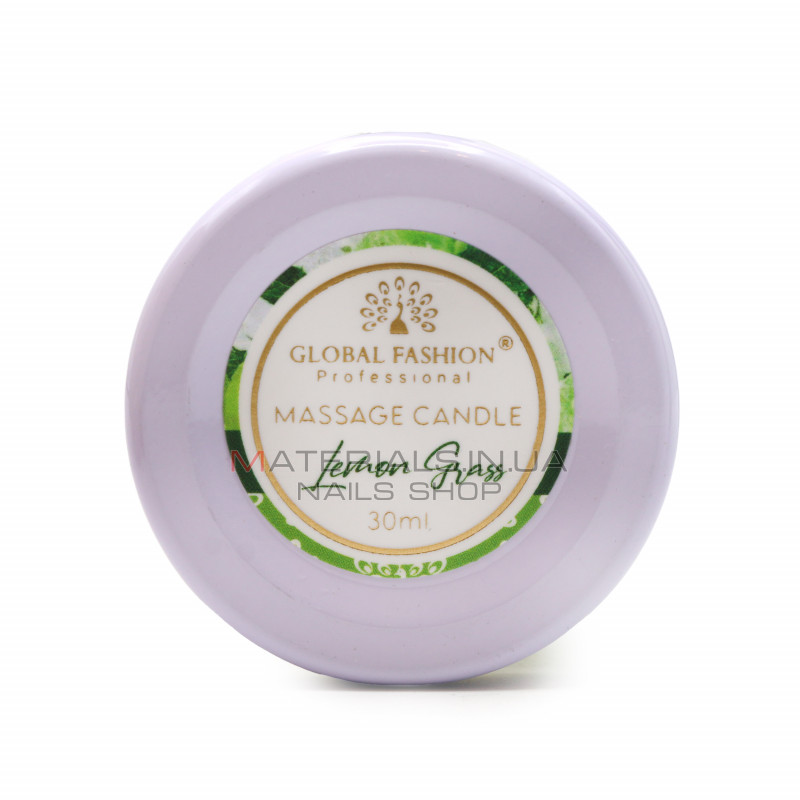Массажная свеча Global Fashion, 30 ml, Lemon Grass Массажная свеча Global Fashion, 30 ml, Lemon Grass