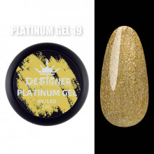 Platinum Gel Гель - платинум Designer Professional с шиммером, 5 мл. №19
