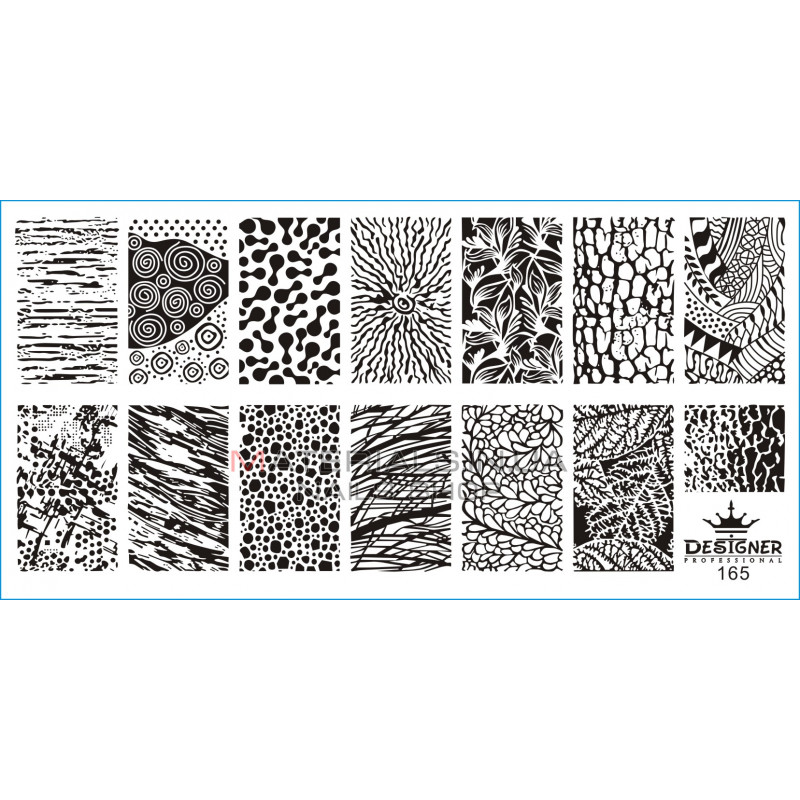 Диск для стемпінгу Designer металевий (12x6 см) №165