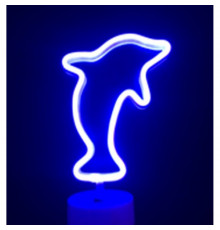 Ночной светильник Neon Sign — Dolphin