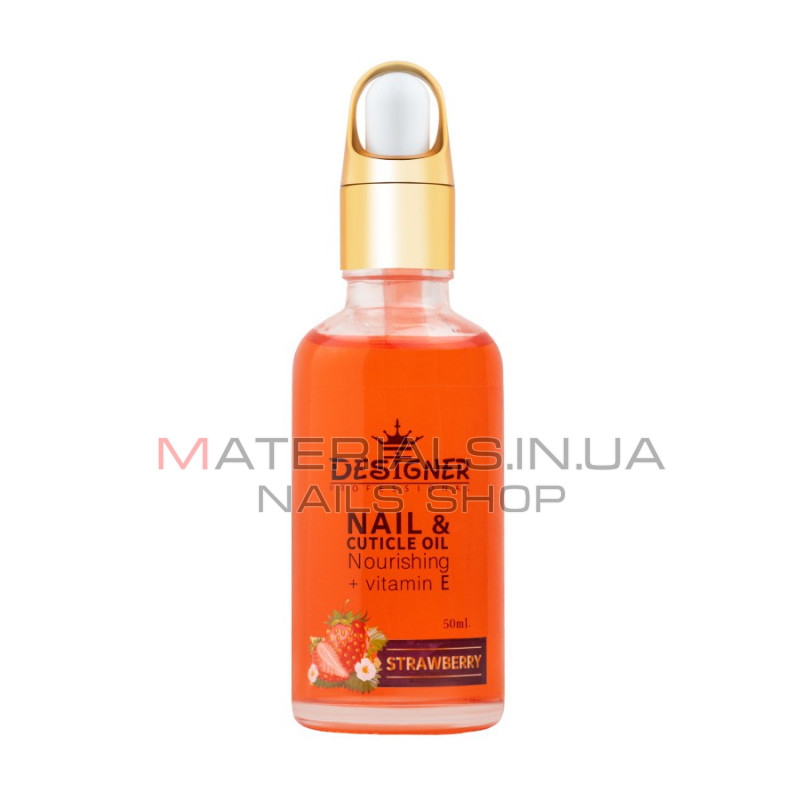 Олія для кутикули 50 мл. (Полуниця №8) - Nail&Cuticle oil від Дизайнер