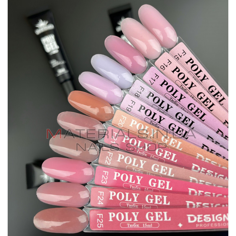 Полігель (15 мл.) Дизайнер F25 Rose Plum