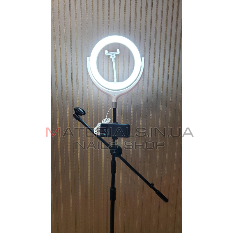 Кільцева лампа Ring Light Kit F-539A, працює від Power Bank