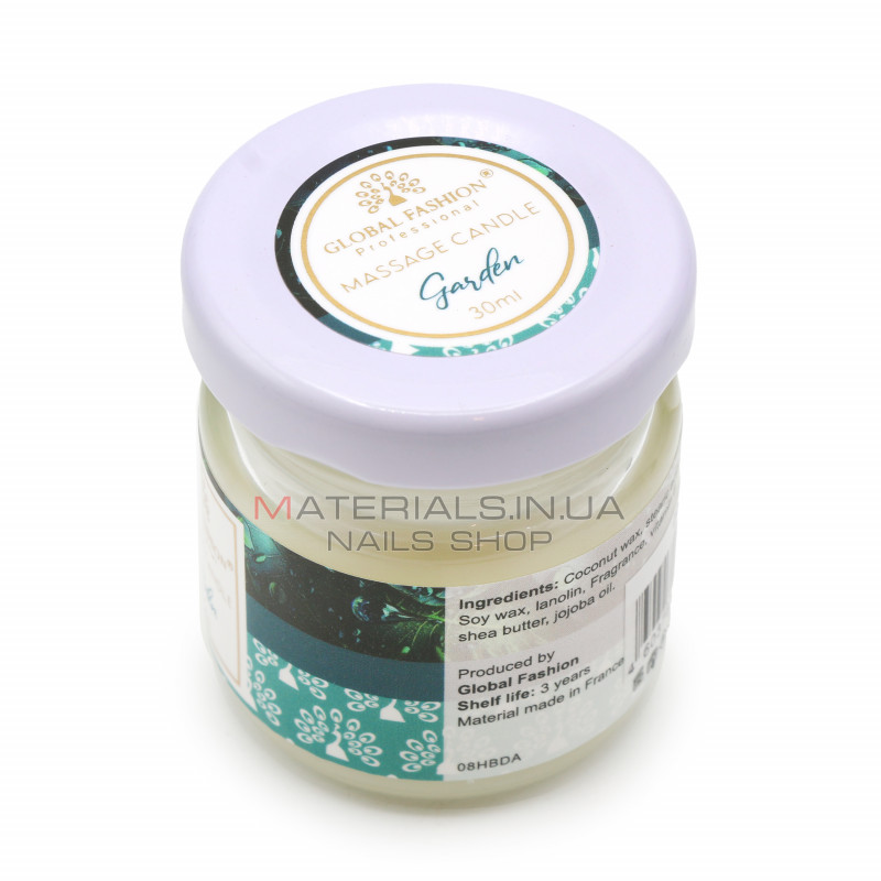 Масажна свічка Global Fashion, 30 ml, Garden