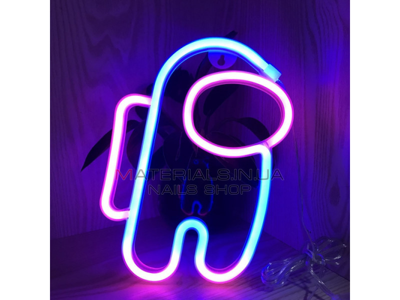 Ночной светильник — Neon Amazing — Among Us Blue