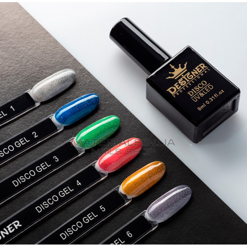 Светоотражающий гель-лак Disco Gel Polish Designer, 9 мл. №4 Светоотражающий гель-лак Disco Gel Polish Designer, 9 мл. №4