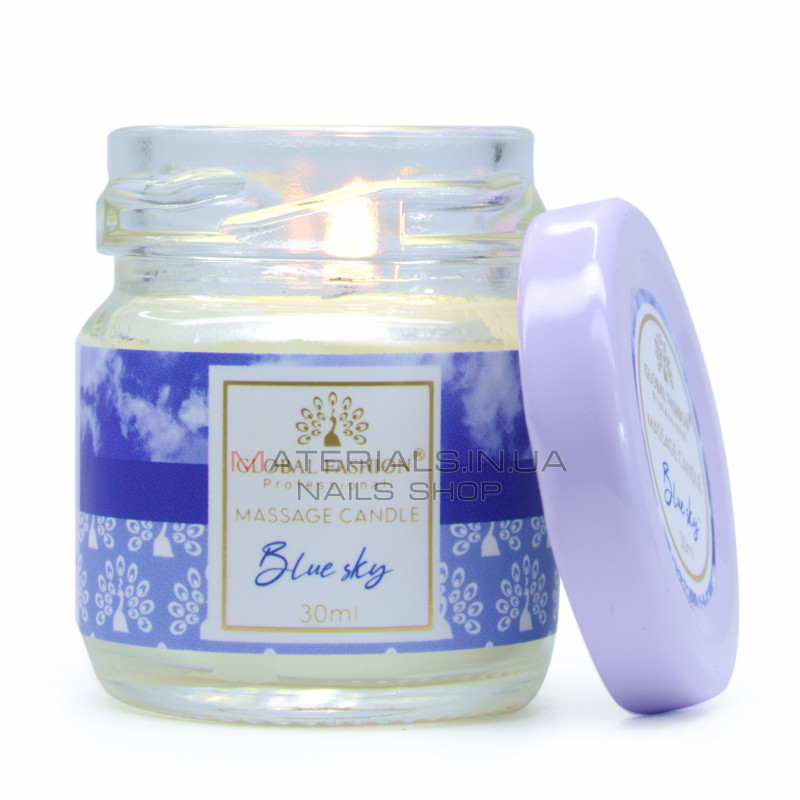 Массажная свеча Global Fashion, 30 ml, Blue sky Массажная свеча Global Fashion, 30 ml, Blue sky